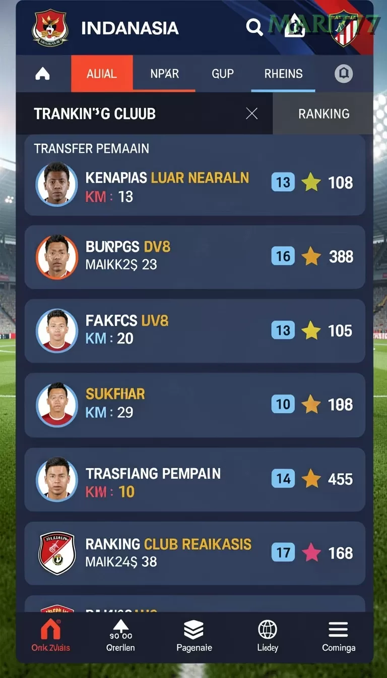 Cuplikan layar D200M — halaman utama