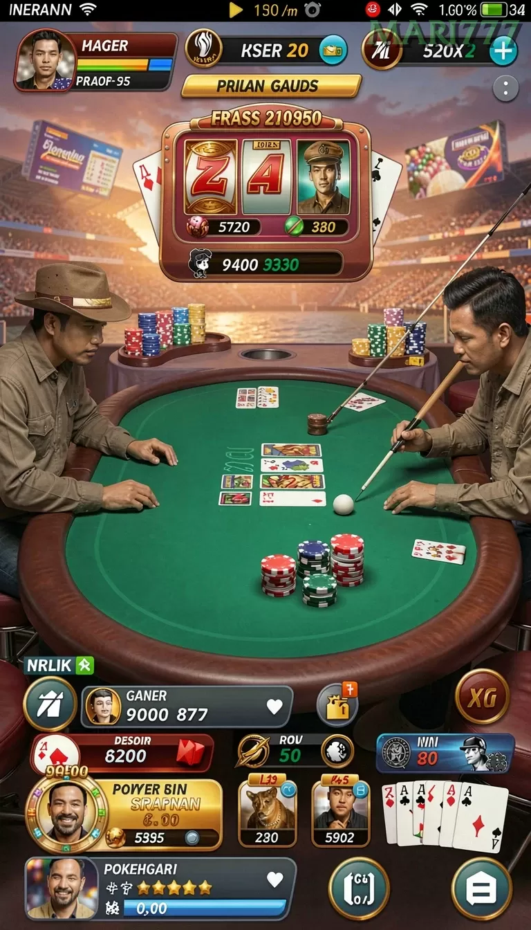 Cuplikan layar SR777 — menu navigasi